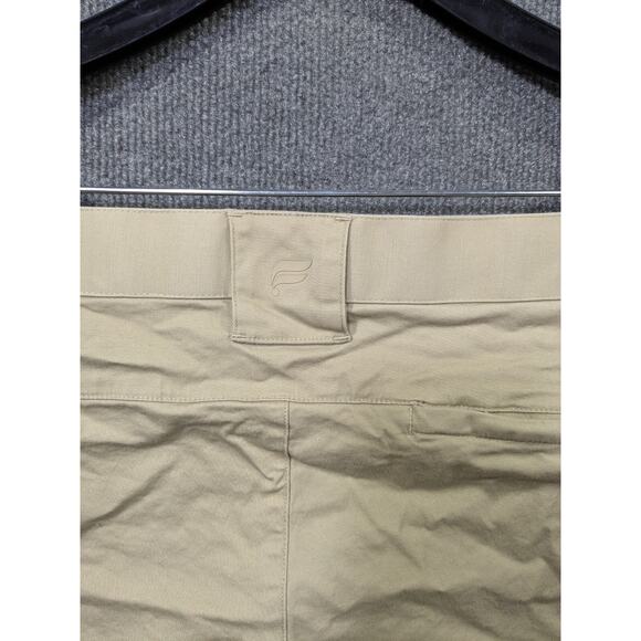 Fabletics The High Side Pants Mens 34x27 Chinos Khaki Stretch Tan Flat Front - Picture 7 of 11